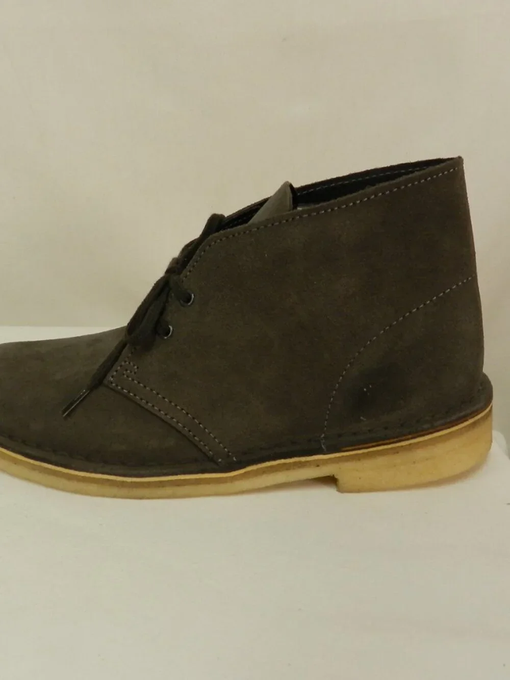 Clarks Suede Desert ankle boots Men lace up slate gray comfort classic Size Sz 7